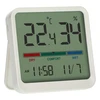 Elektronický izbový teplomer, biely ['elektronický teplomer', ' teplomer s hodinami a dátumom', ' teplomer s vlhkomerom', ' meranie vlhkosti v miestnosti', ' merač komfortu', ' teplomer s indikátorom komfortu', ' multifunkčný teplomer', ' teplomer do interiéru', ' vnútorný teplomer', ' bezdrôtový teplomer', ' elektronický teplomer na stenu', ' meteorologická stanica', ' meteorologická stanica']