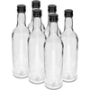 Fľaša 500 ml Štíhla, s čiernym uzáverom, na vodku, 6 ks - 11 