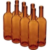Fľaša na víno 0,75 L hnedá - balenie 8 ks. ['fľaša 750ml', ' fľaša na víno', ' fľaša na víno', ' fľaše na víno', ' fľaše po víne', ' sklenená fľaša', ' fľaša na zátku', ' fľaše 0', '7', ' hnedé fľaše na víno']
