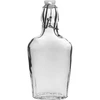 Fľaša ploskačka 250 ml s hermetickým uzáverom ['fľaša na alkohol', ' ozdobné fľaše na alkohol', ' sklenená fľaša na alkohol', ' fľaše na pálenku na svadbu', ' fľaša na likér', ' ozdobné fľaše na likéry', ' fľaša na víno', ' fľaša na víno']