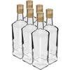 Fľaša Pryncypalna 500 ml so skrutkovacím uzáverom, 6 ks. ['ozdobná fľaša', ' fľaša na vodku', ' fľaša na alkohol', ' fľaša na likér', ' ozdobné fľaše']