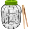 Nerozbitná, multifunkčná nádoba na kvasenie + kliešte, 5L ['kvasené uhorky', ' kvasený karfiol', ' kvasená repa', ' repný kvások', ' plastová nádoba', ' plastový pohár', ' domáce kvaseniny', ' nádoba 5L', ' nádoba s certifikátom na kvasenie', ' kliešte na uhorky', ' nádoba s kliešťami']