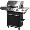 Plynový gril dragON BBQ101, 11,7 kW, čierno-strieborný - 3 