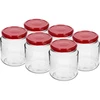 Pohár twist-off, hrubáčik 580ml s bordovým viečkom fi82/6, 6 ks. ['poháre', ' pohár', ' súprava pohárov', ' nádoby', ' sklenené nádoby', ' poháre na skladovanie', ' kuchynské poháre', ' poháre zo skla', ' poháre s kovovým viečkom', ' poháre na skladovanie potravín', ' poháre na zaváraniny', ' poháre na bylinky', ' poháre na kávu', ' poháre na čaj', ' poháre do umývačky', ' sklenený pohár', ' pohár s viečkom', ' súprava pohárov', ' poháre na džemy', ' pohár hrubáčik', ' hrubáčik']