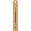 Univerzálny teplomer (-30 do +50°C), 17 cm, svetlohnedý ['teplomer', ' univerzálny teplomer', ' teplomer z plastu', ' teplomer čitateľná stupnica', ' teplomer s dvojitou stupnicou v °C a °F', ' teplomer do miestností s vysokou vlhkosťou', ' vonkajší teplomer do -30°C', ' teplomer odolný voči vlhkosti', ' teplomer v hnedej farbe', ' pevný teplomer']