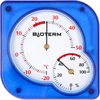 Vnútorný bimetalický teplomer s vlhkomerom (-20 do +50°C), modrý - 7 