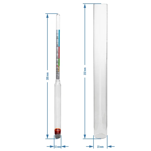 Alkoholometer v nerozbitnej skúmavke - 4