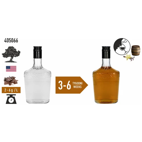 Americké dubové vločky, silne opražené, z bourbonových sudov, 50 g - 6