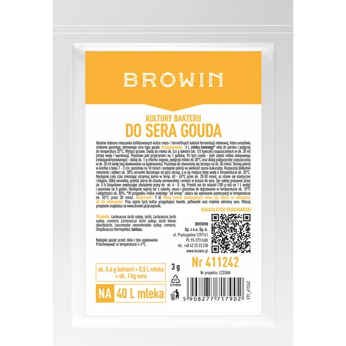 Bakteriálne kultúry na syr gouda