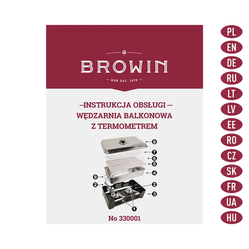Balkónová udiareň s teplomerom - 9
