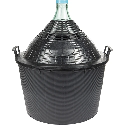 Balón na víno 34 L v plastovom koši
