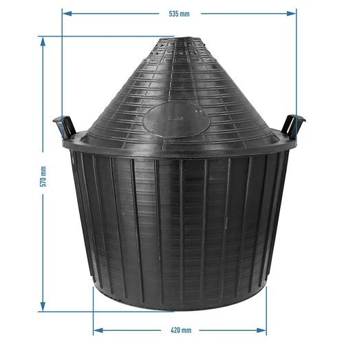 Balón na víno 54 L v plastovom koši - 6