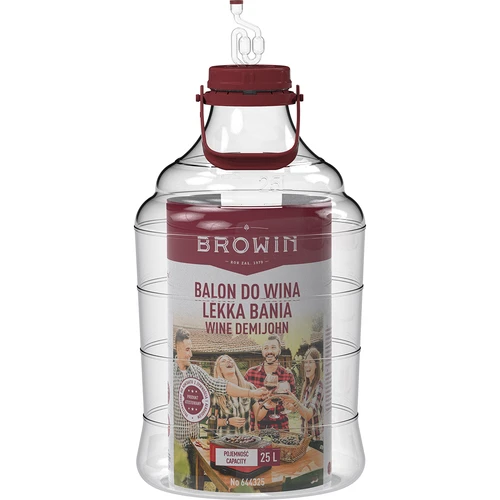 Balón na víno ľahký, nerozbitný, s držadlom, 25 L - 3
