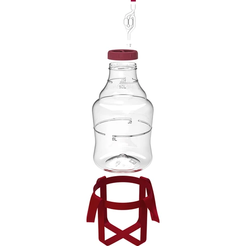 Balón na víno ľahký, nerozbitný, s popruhmi, 10 L - 2