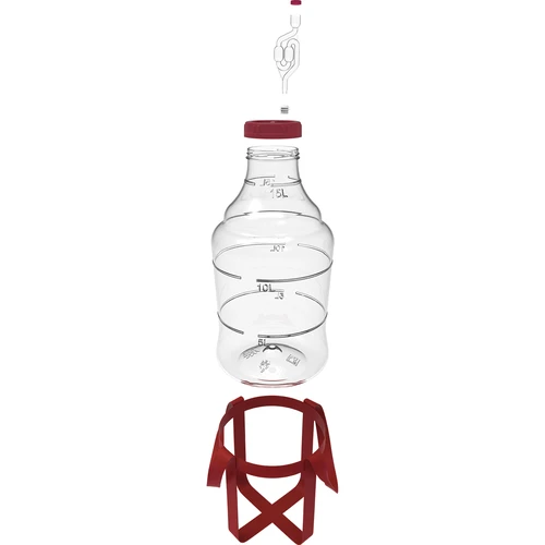 Balón na víno ľahký, nerozbitný, s popruhmi, 15 L - 2