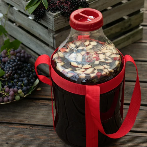 Balón na víno ľahký, nerozbitný, s popruhmi, 15 L - 9