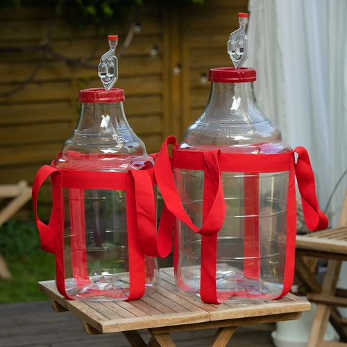 Balón na víno ľahký, nerozbitný, s popruhmi, 15 L - 10