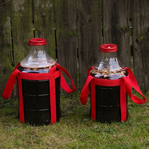 Balón na víno ľahký, nerozbitný, s popruhmi, 20 L - 9