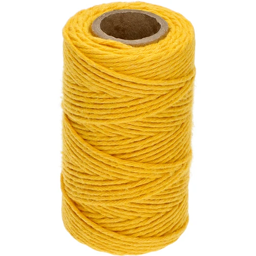 Bavlnený špagát žltý 2 mm/55 m/100 g