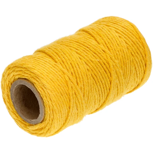 Bavlnený špagát žltý 2 mm/55 m/100 g - 2