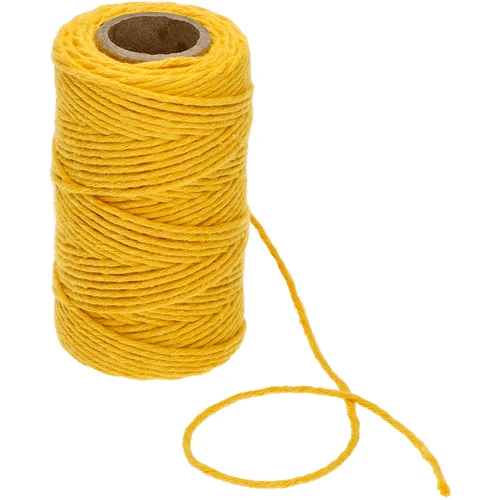 Bavlnený špagát žltý 2 mm/55 m/100 g - 3