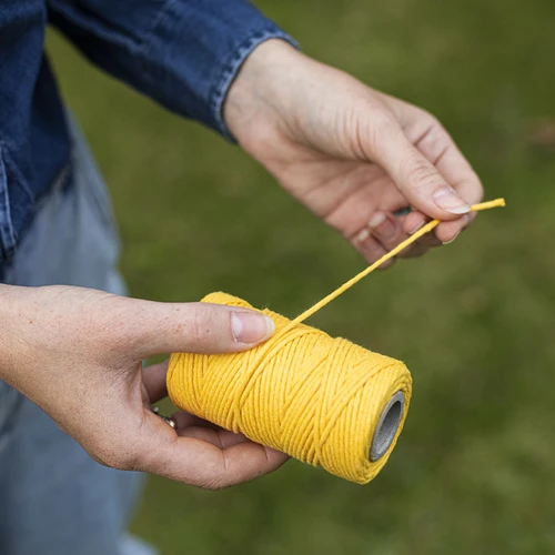 Bavlnený špagát žltý 2 mm/55 m/100 g - 6