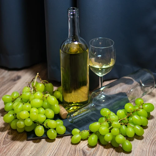 Biela fľaša na víno 0,75 L - balenie 8 ks - 4