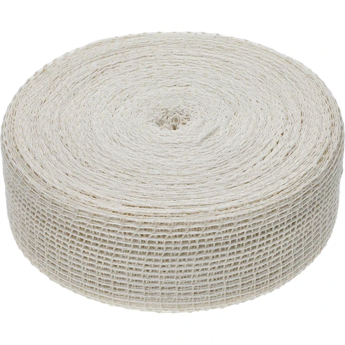 Biela údenárska sieťka s rozmermi 12,5 cm x 50 m, s tepelnou odolnosťou do 220°C