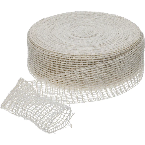 Biela údenárska sieťka s rozmermi 12,5 cm x 50 m, s tepelnou odolnosťou do 220°C - 2