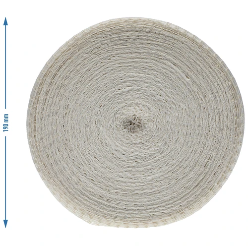 Biela údenárska sieťka s rozmermi 12,5 cm x 50 m, s tepelnou odolnosťou do 220°C - 4