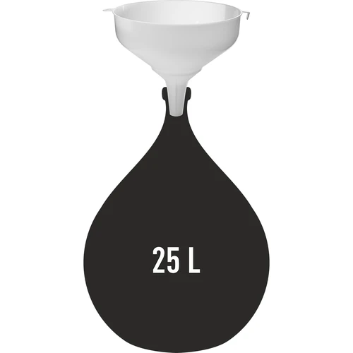 Biely plastový lievik fi 25cm - 2