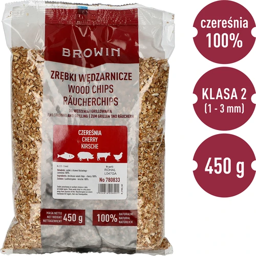 Čerešňové štiepky na údenie/grilovanie, 450 g, trieda 2 - 3