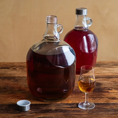 Dáma Demižón 3 L, s kovovým uzáverom fi 43 mm a držadlom - 6