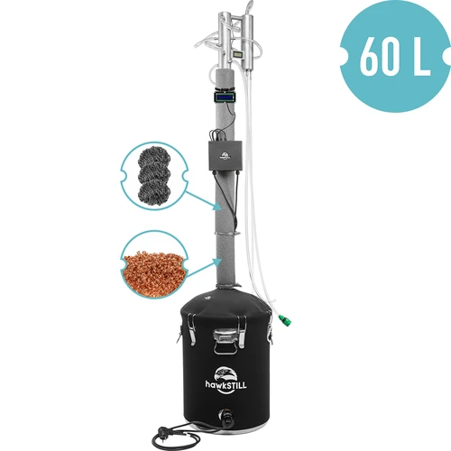 Destilačná sada hawkSTILL „Studené prsty” 60 l + systém Wi‑Fi IQ s LCD displejom - 2