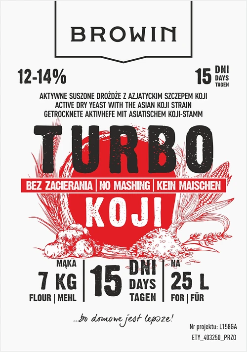 Destilačné kvasnice Turbo Koji, 50 g (bez rmutovania!) - 5