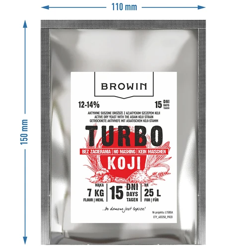 Destilačné kvasnice Turbo Koji, 50 g (bez rmutovania!) - 7