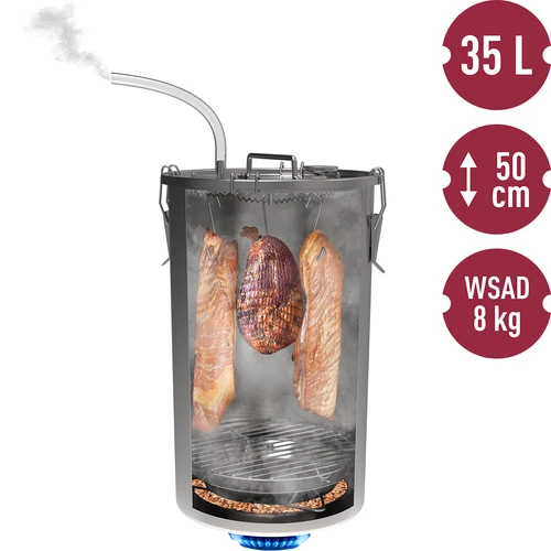 Domáca udiareň v hrnci, 35 L, na plynový sporák - 6