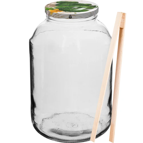 Dóza 4 L, farebné viečko + vidlička alebo kliešte