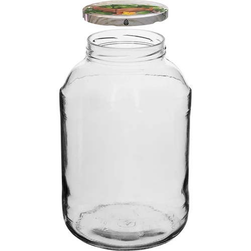 Dóza 4 L, farebné viečko + vidlička alebo kliešte - 3