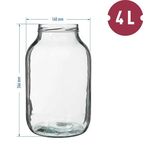 Dóza 4 L, farebné viečko + vidlička alebo kliešte - 5