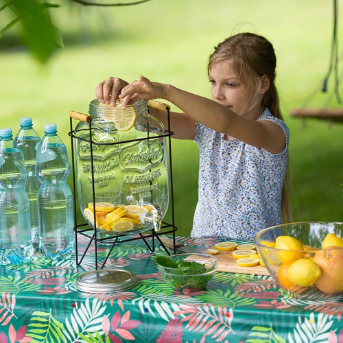 Dóza Limonáda 8 L - s kohútikom, na kovovom stojane s držadlami - 7