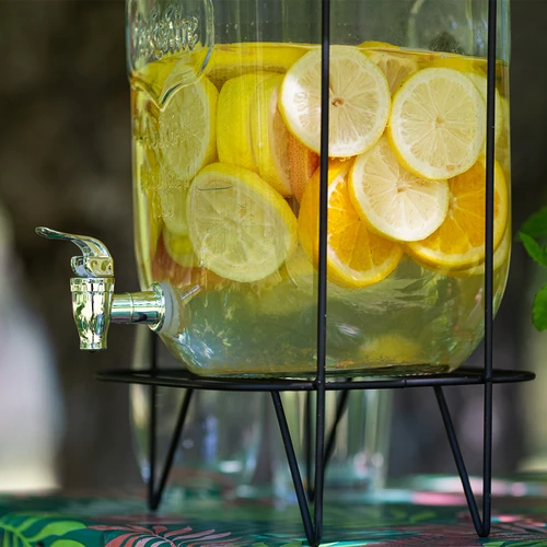 Dóza Limonáda 8 L - s kohútikom, na kovovom stojane s držadlami - 9