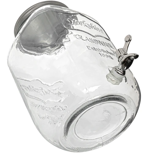 Dóza na limonádu, s kohútikom - sklenená, 4 L - 3