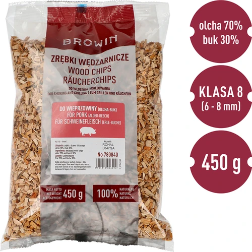 Štiepky na údenie/grilovanie, 70% jelša + 30% buk, 450 g, trieda 8 - 3