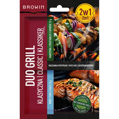 Duo Grill Klasická na ryby a zeleninu - zmes korenín 2 v 1, 2 x 12 g