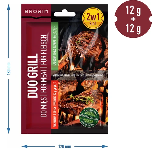 Duo Grill na mäso, zmes korenín 2 v 1, 2 x 12 g - 4