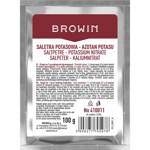 Dusičnan draselný na nakladanie mäsa, 100 g