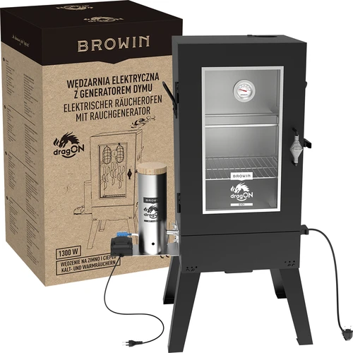Elektrická udiareň dragON E101 s generátorom dymu, 70 L - 11