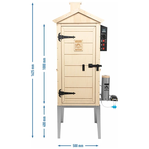 Elektrická udiareň dragON PLYWOOD NATURE 100E s vykurovacím modulom a digitálnym regulátorom - 14