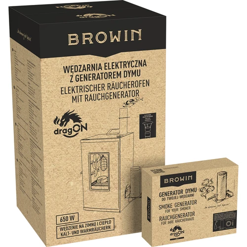 Elektrická udiareň – dragON s generátorom dymu, digitálna 65 L - 35